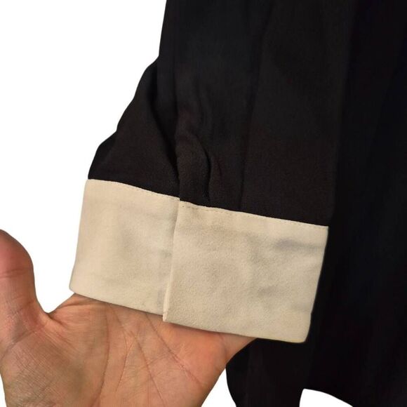 Victoria Beckham for Target Women's Black Polyester White Collared Bunny Dress - Picture 6 of 12